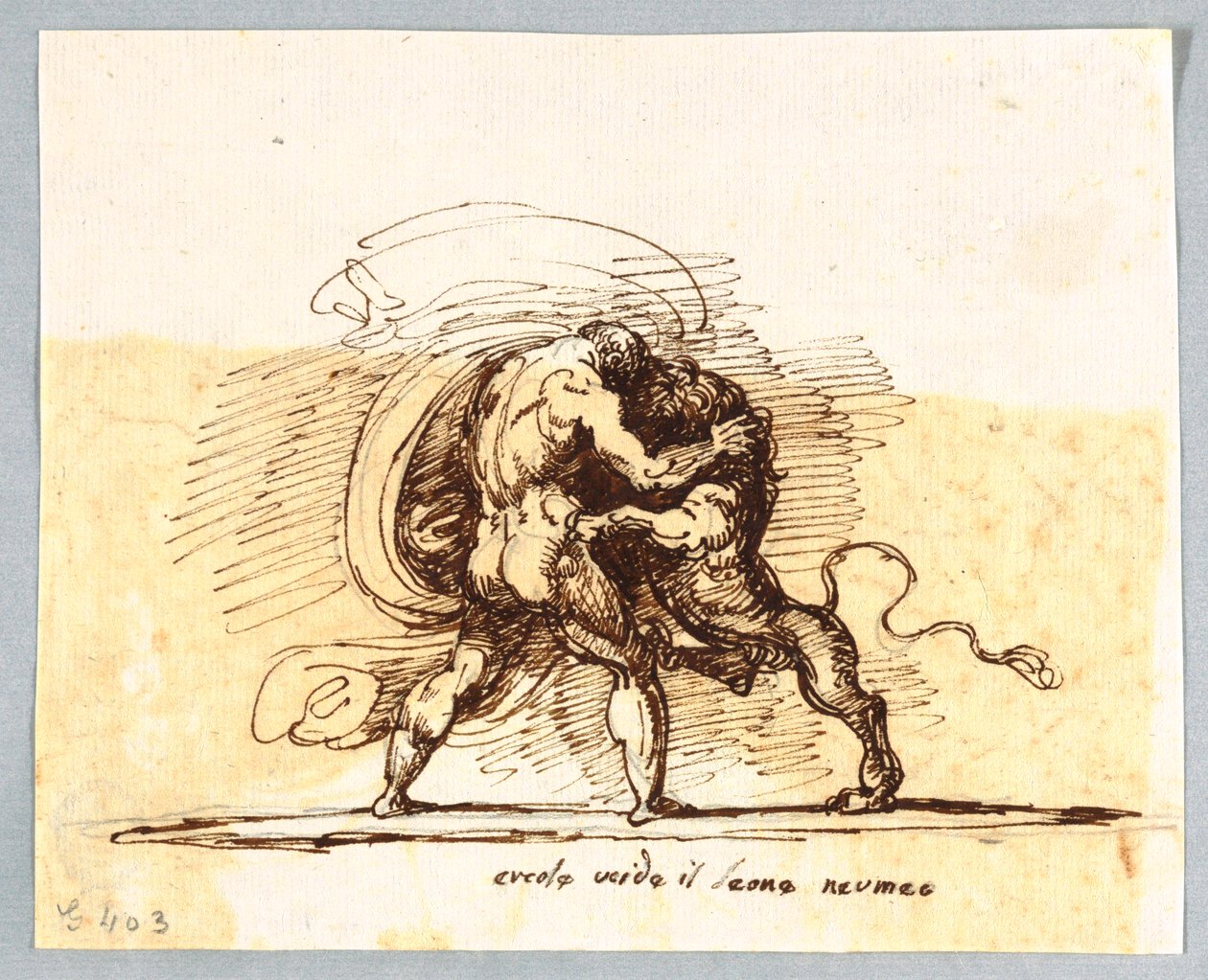 Ercole e il Leone Nemeo da Felice Giani