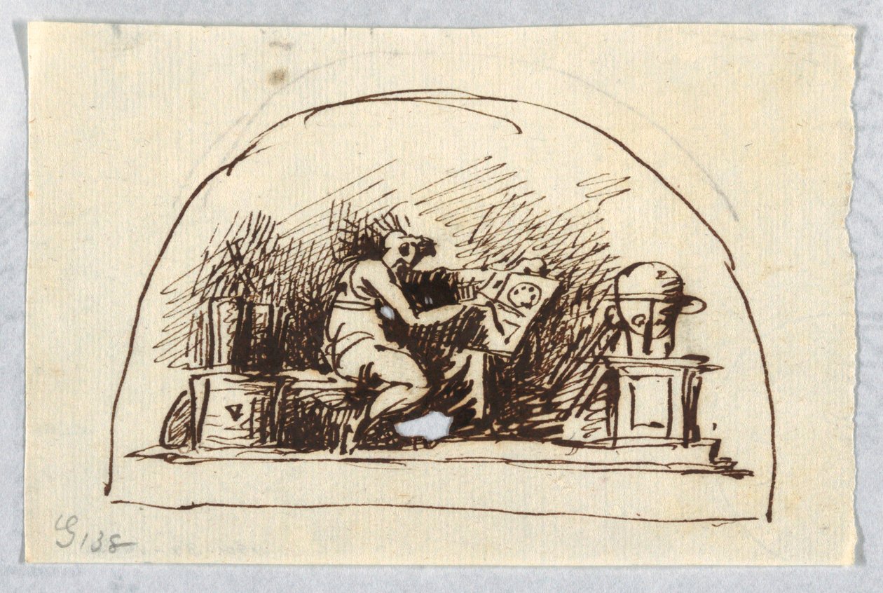 Lunetta con arti e scienze da Felice Giani