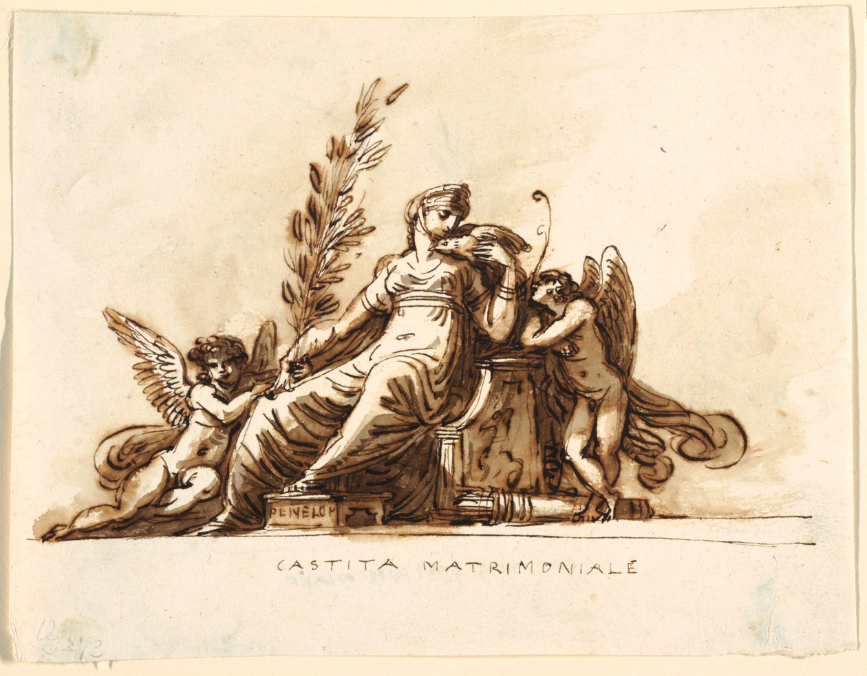 Castità matrimoniale, Sala di Corneglia, Palazzo Cavina, Faenza da Felice Giani