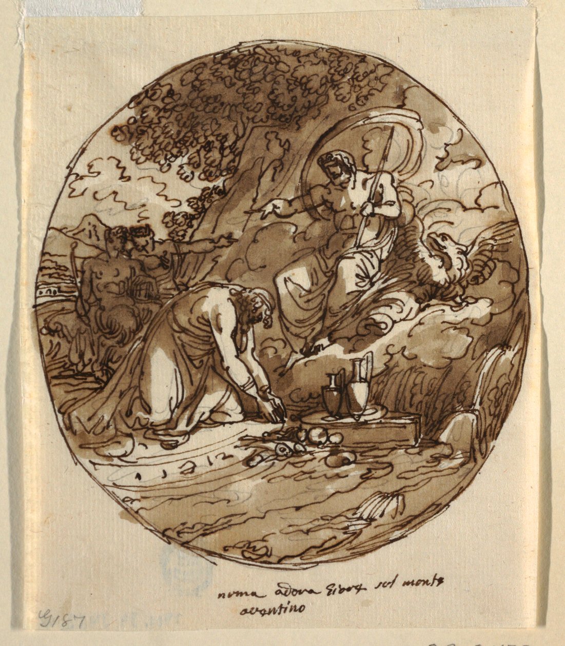 Numa Pompilio adora Giove sull