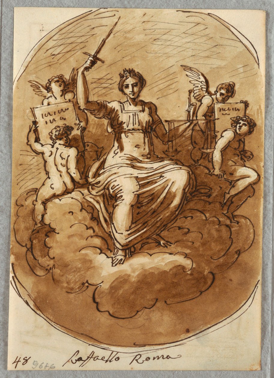 Personificazione della giustizia da Felice Giani
