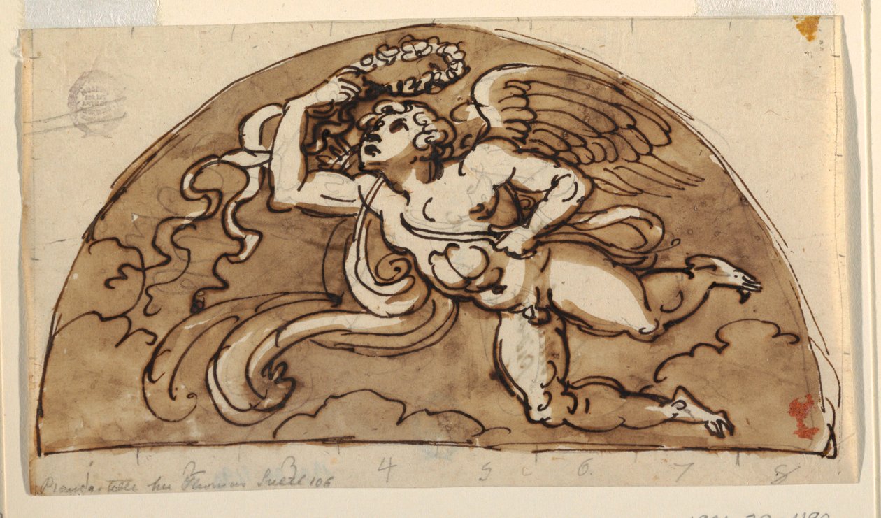 Primavera, Lunetta per il soffitto, Sala Ottagonale, Palazzo Milzetti, Faenza da Felice Giani