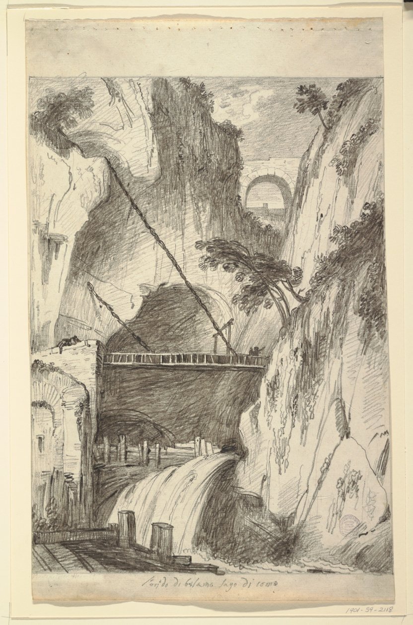 Il Burrone di Bellano, vicino al Lago di Como da Felice Giani