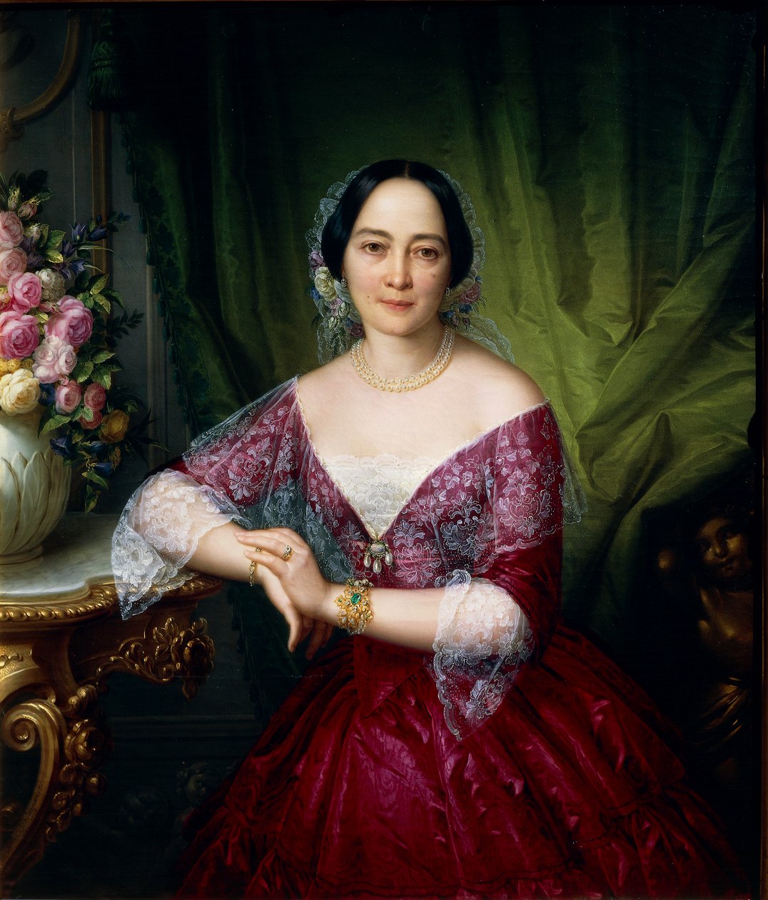 Ritratto di Anne Opulich di Felice Schiavoni da Felice Schiavoni