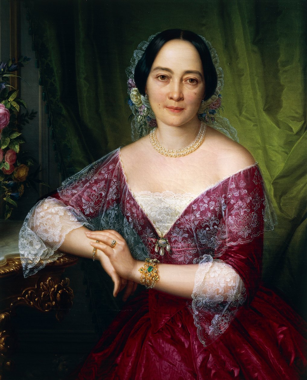 Ritratto di Anne Opulich da Felice Schiavoni