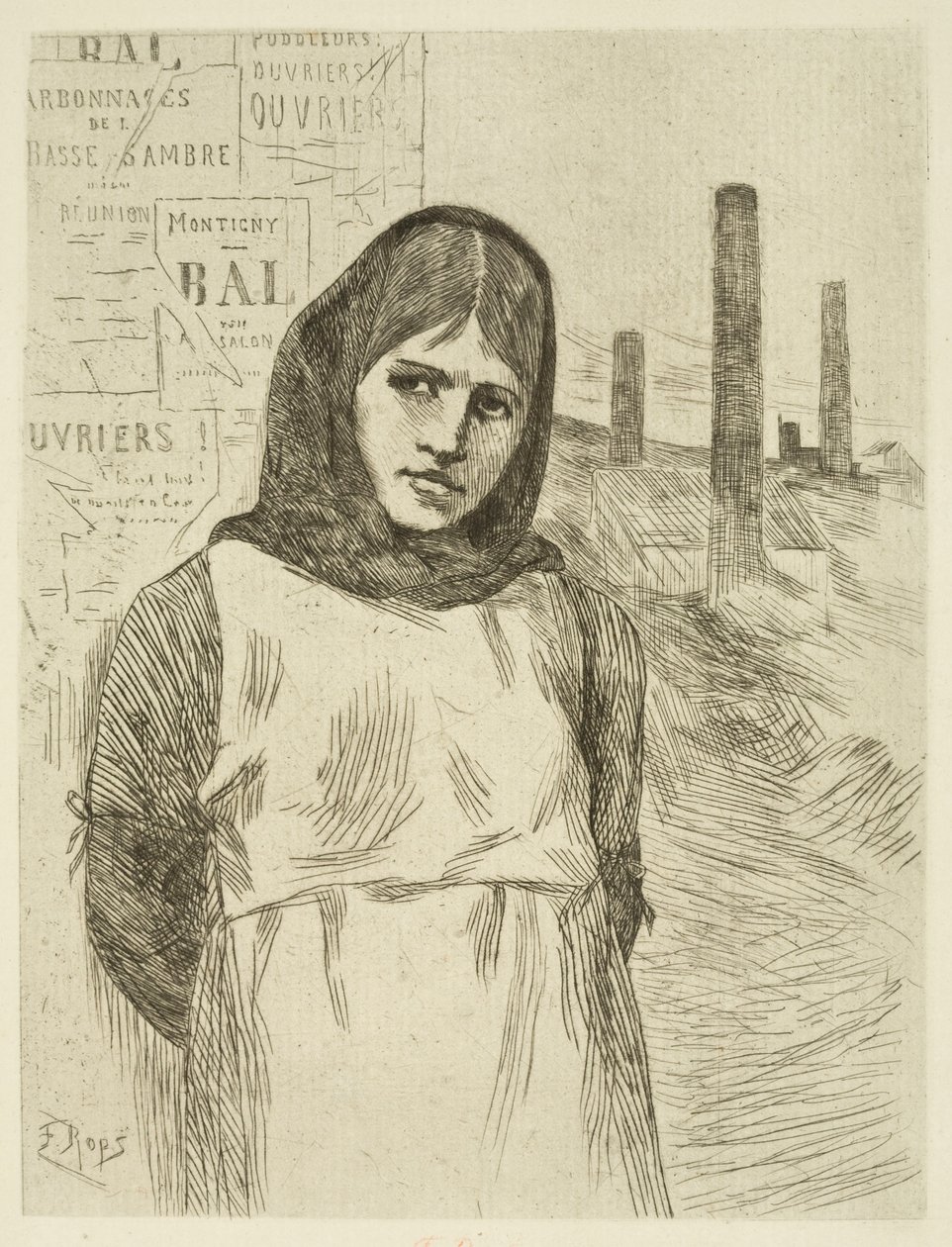 Lo sciopero (La carbonaia) da Félicien Rops
