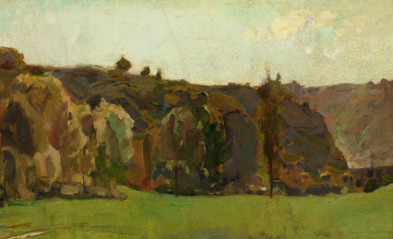 Paesaggio nelle Ardenne da Félicien Rops