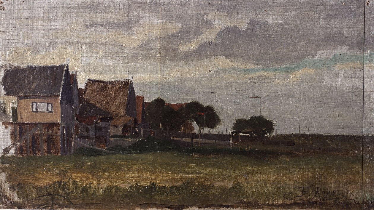 Paesaggio in Svezia da Félicien Rops