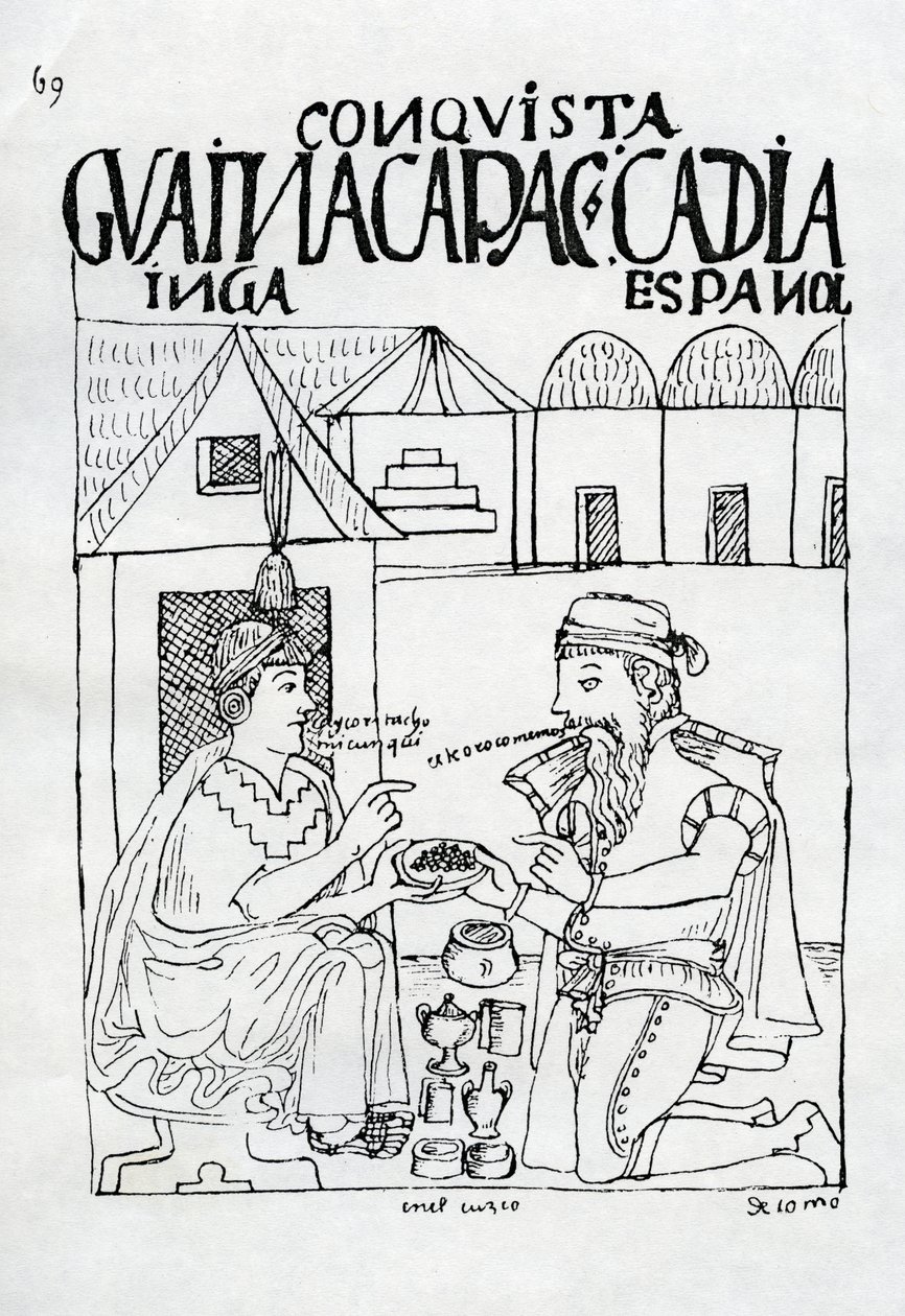 Un Inca chiede a uno Spagnolo cosa mangia, lui risponde 