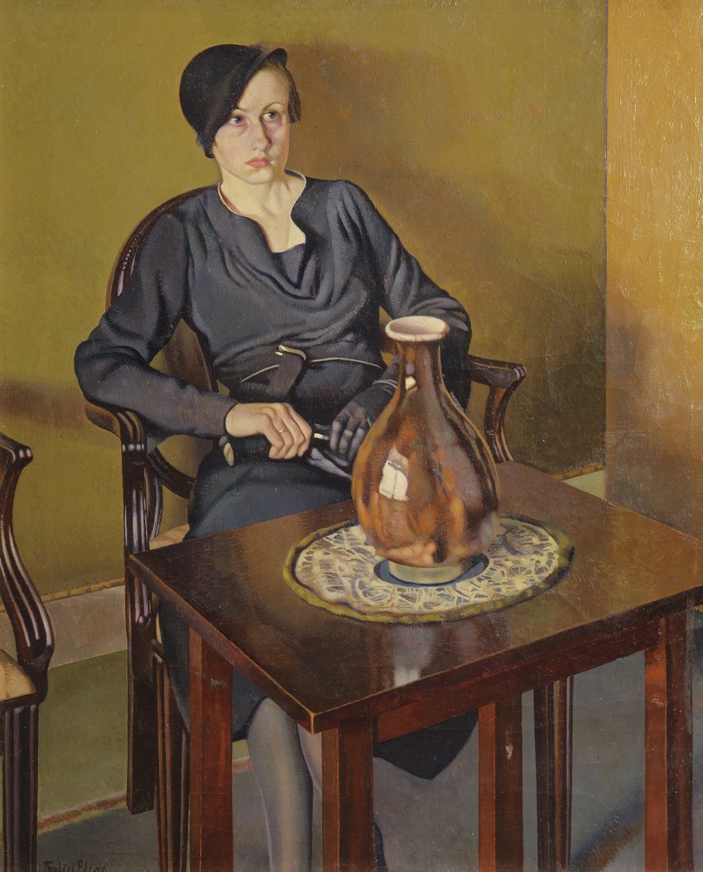 Donna con un vaso, c.1929 da Feliu Elias Bracons
