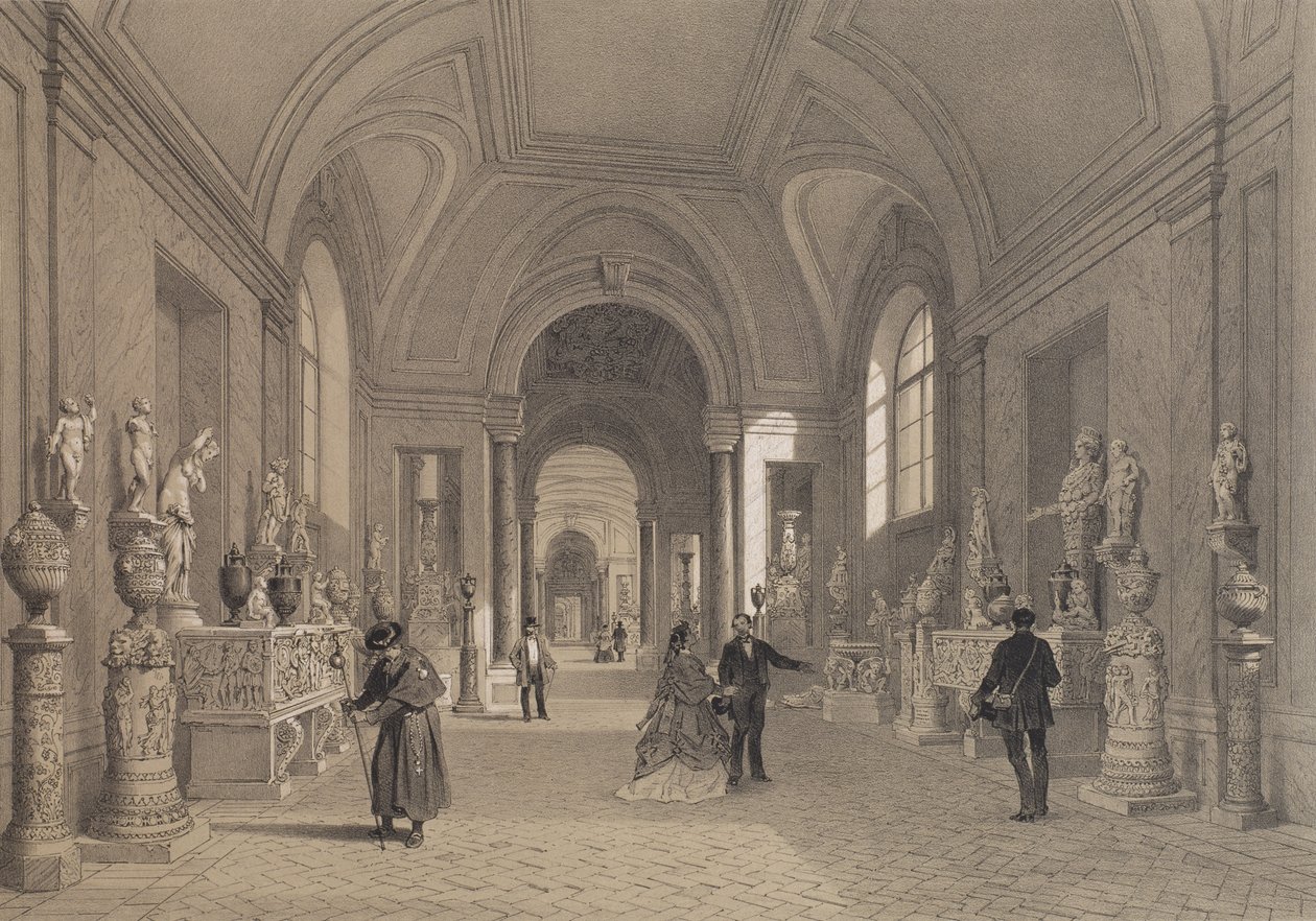 Musei Vaticani, Galleria dei Candelabri, Roma, illustrazione dall