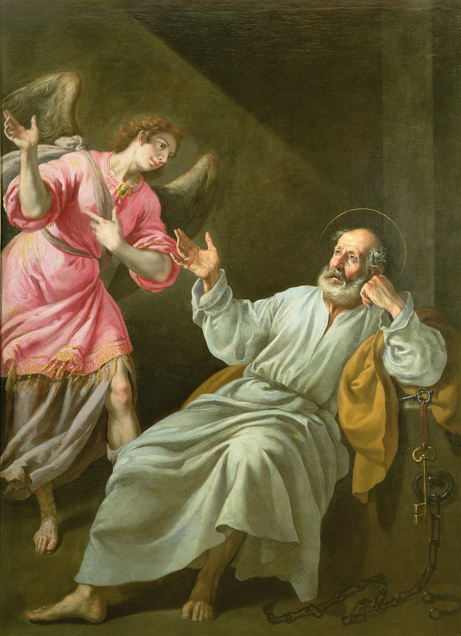 La liberazione di San Pietro dalla prigione da Felix Castello
