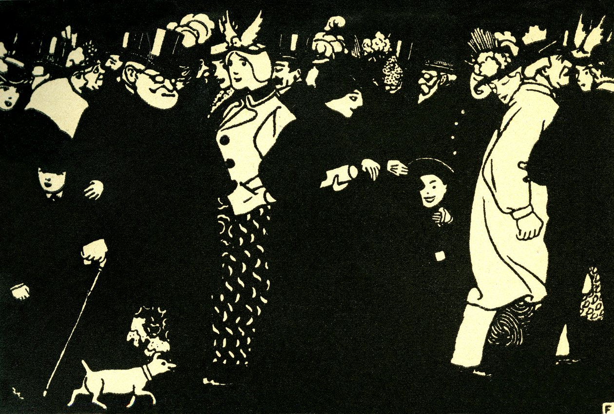 Die Strasse - xilografia di Félix Vallotton da Felix Edouard Vallotton