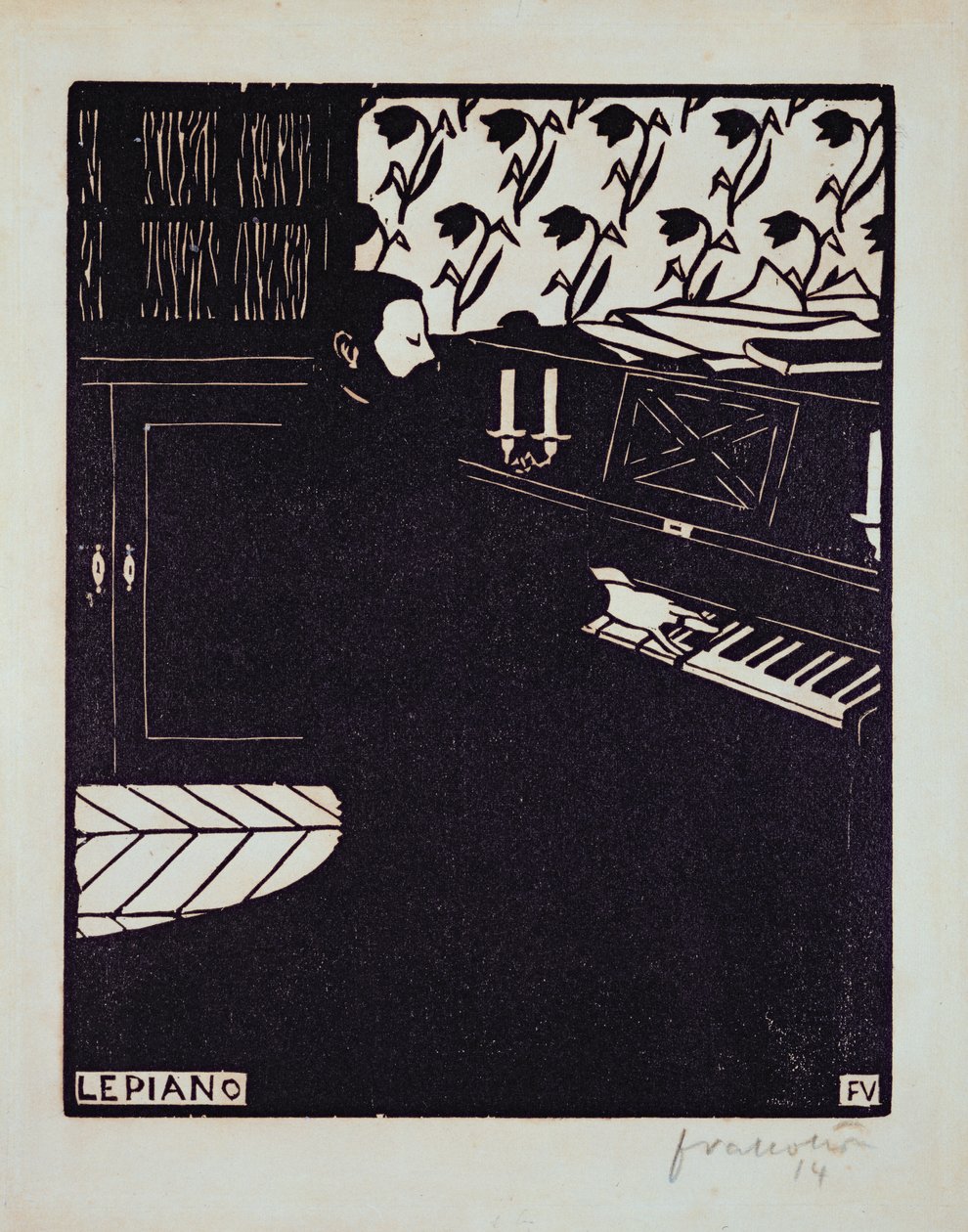 Il pianoforte da Felix Edouard Vallotton