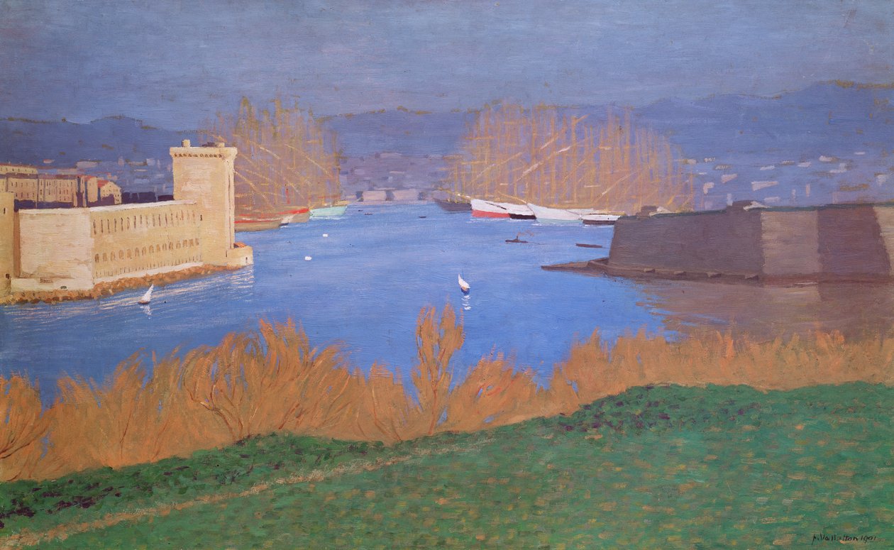 Il porto di Marsiglia, 1901 da Felix Edouard Vallotton