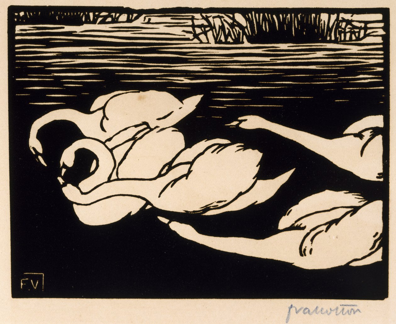 I cigni, 1892 da Felix Edouard Vallotton