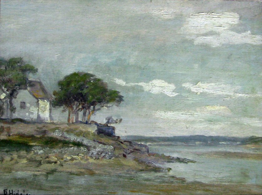 La casa vicino al fiume da Felix Resurreccion Hidalgo