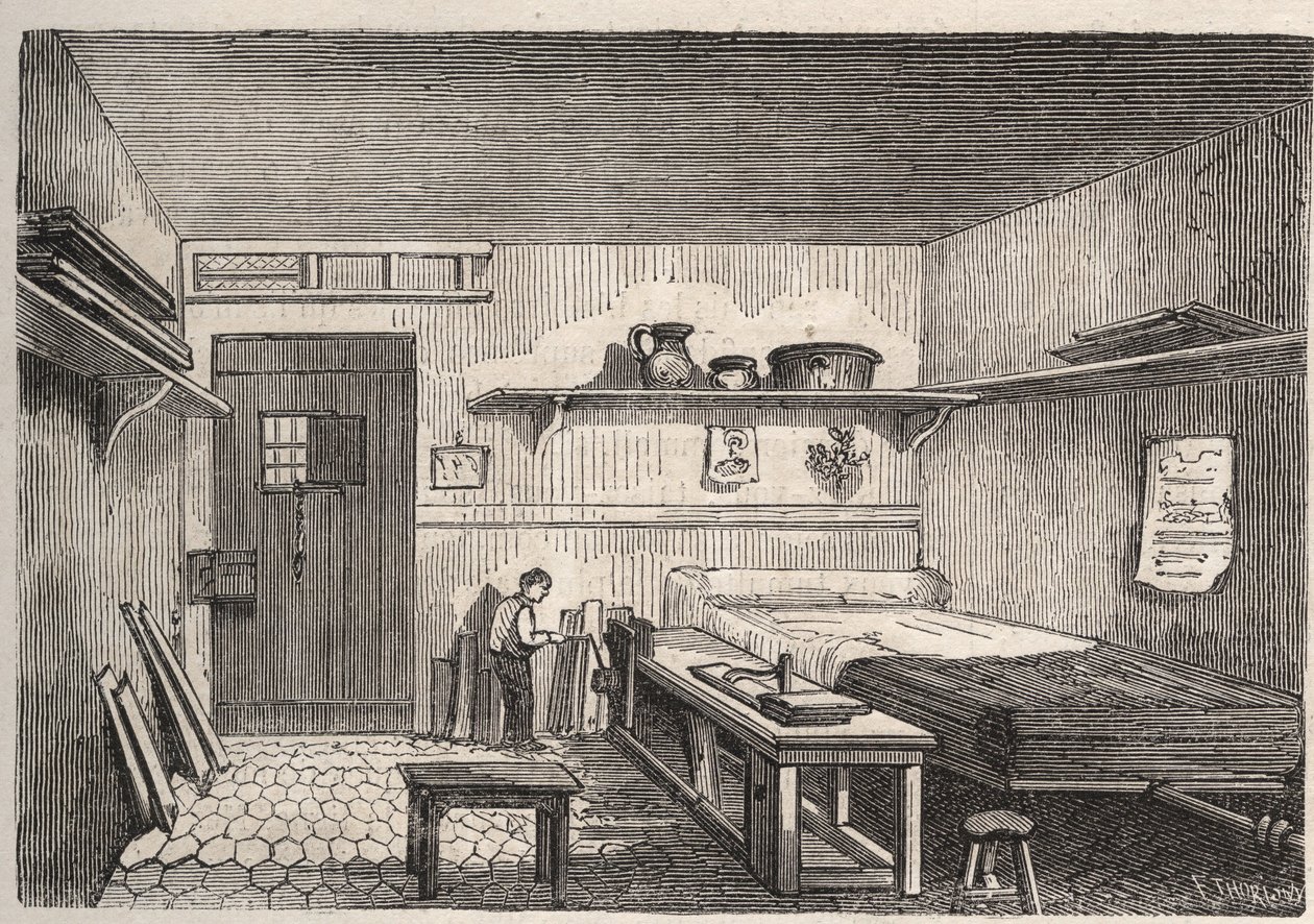 Parigi - Prigione de la Petite Roquette (prigione per donne e adolescenti) da Felix (after) Thorigny