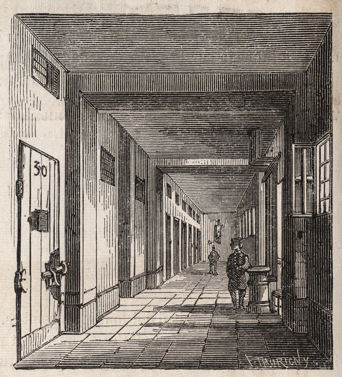 Parigi - Prigione de la Petite Roquette (prigione per donne e adolescenti) da Felix (after) Thorigny