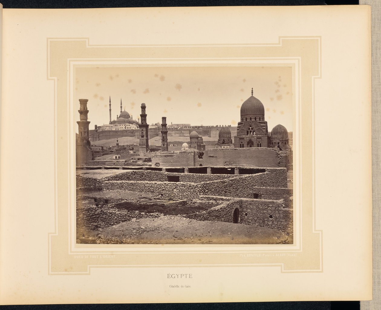 Egitto: Cittadella del Cairo da Félix Bonfils