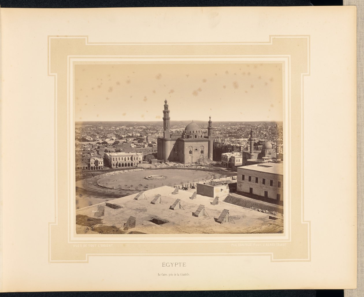 Egitto: Il Cairo, visto dalla Cittadella da Félix Bonfils