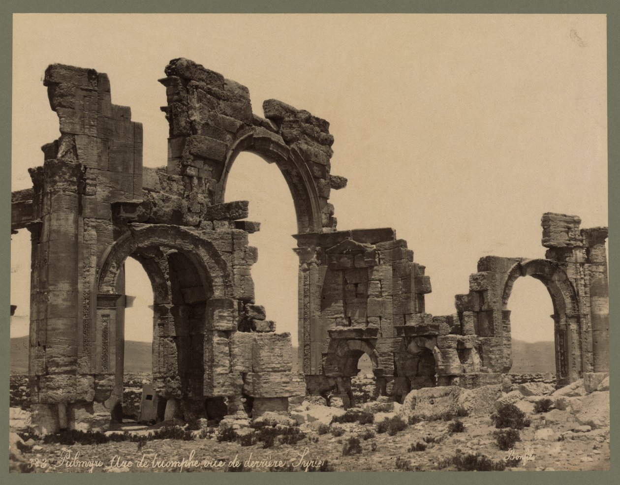 Ingresso alla Grande Colonnata, Palmira, c.1875 (stampa all
