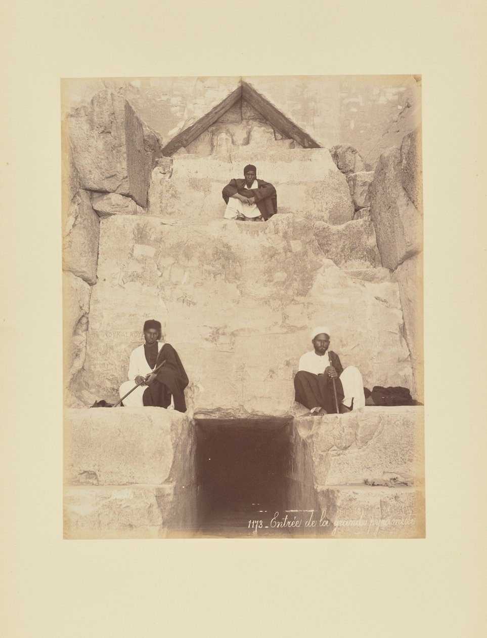 Ingresso della Grande Piramide da Félix Bonfils