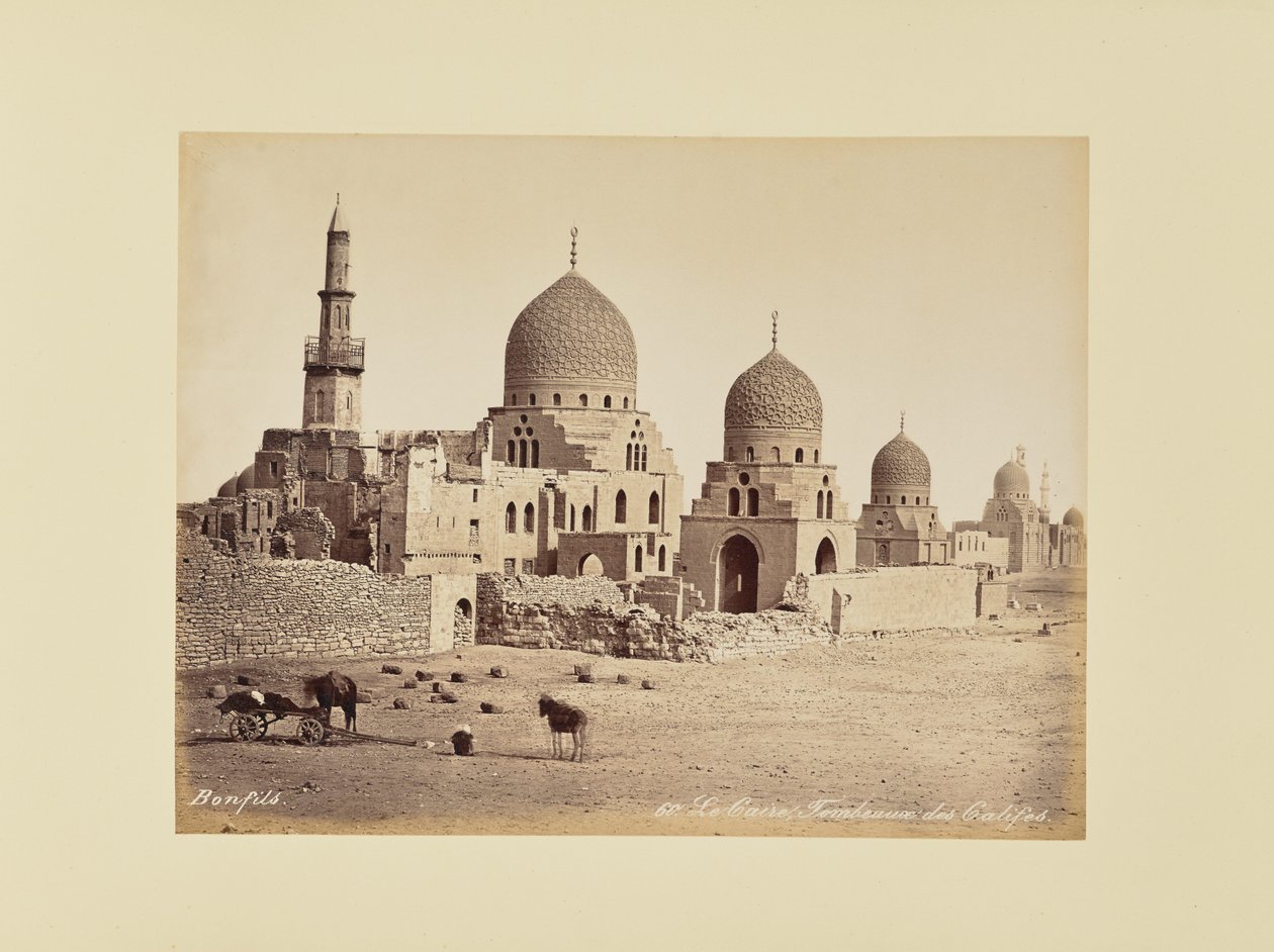 Il Cairo, tombe dei califfi da Félix Bonfils