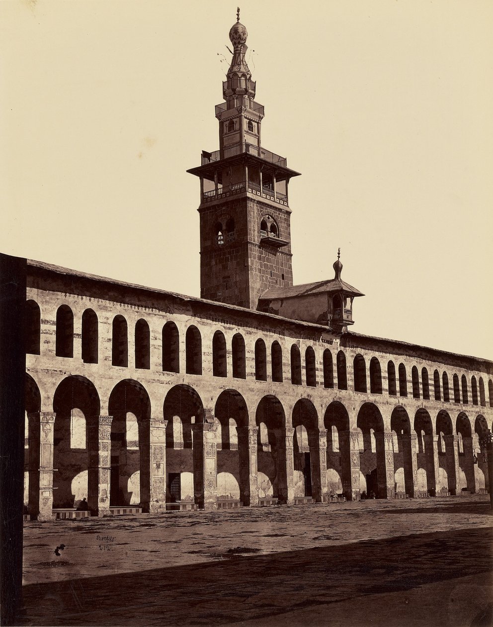 Minareto della Fidanzata - Damasco da Félix Bonfils
