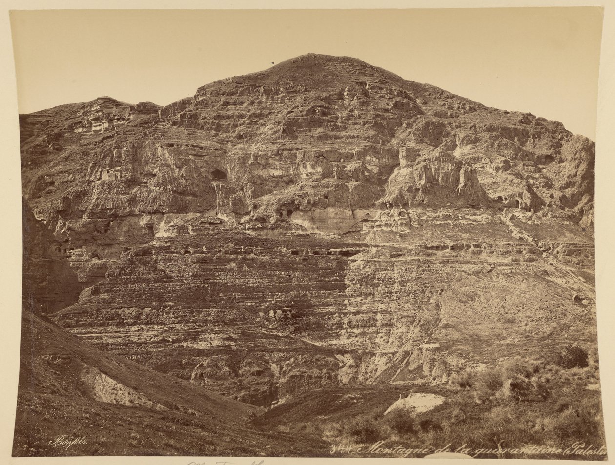 Montagna della Quarantena, Palestina da Félix Bonfils