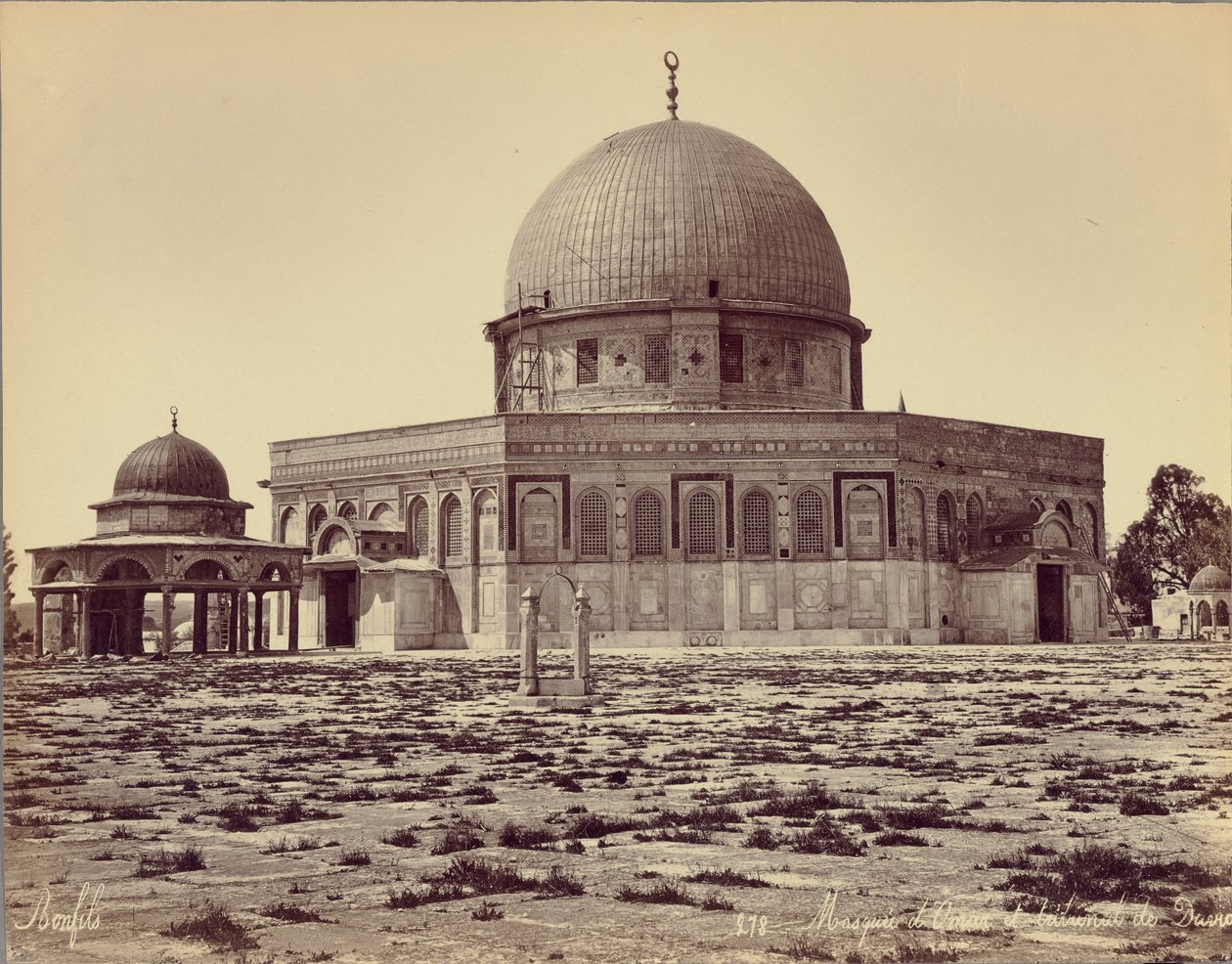 Moschea di Omar e tribunale di David da Félix Bonfils