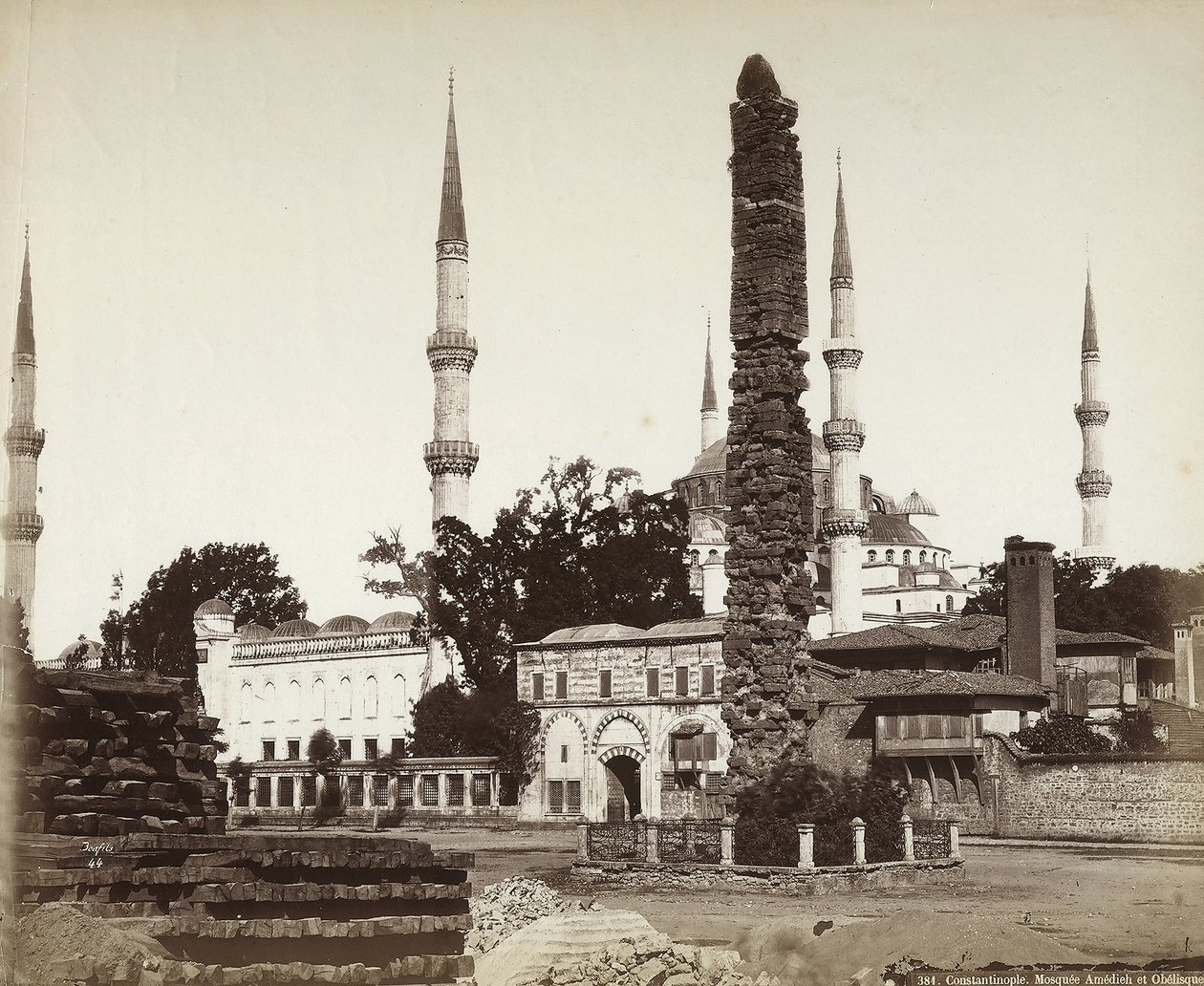 Moschea di Amedieh e Obelisco a Costantinopoli da Félix Bonfils