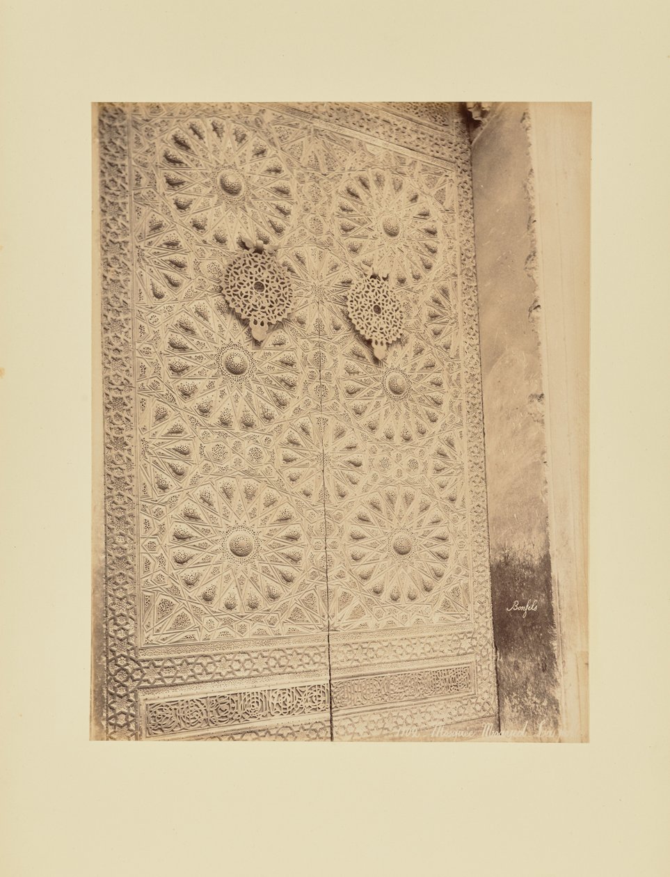 Moschea Moayed - La porta da Félix Bonfils