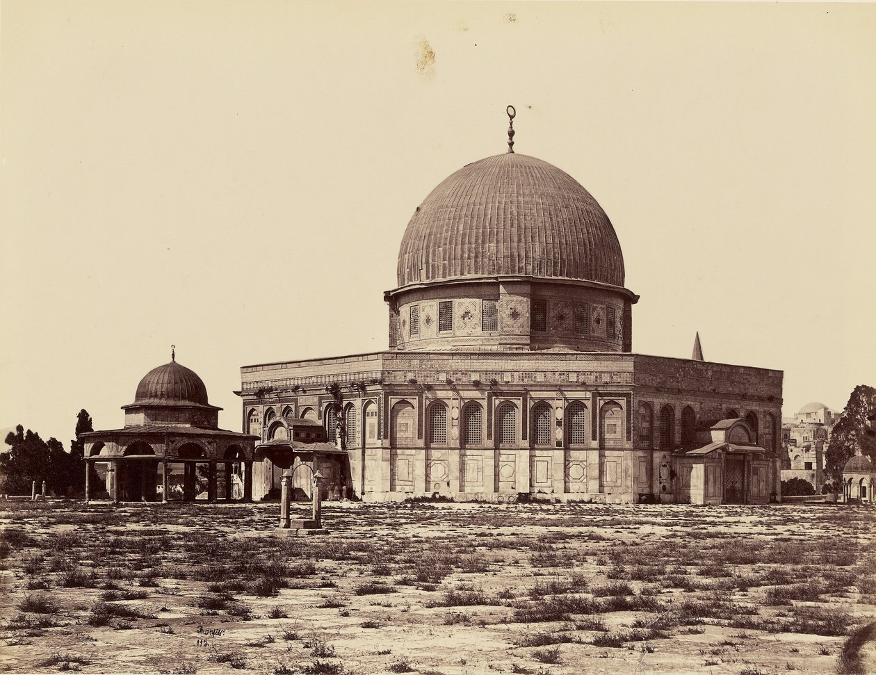 Moschea di Omar e tribunale di Davide [Gerusalemme] da Félix Bonfils