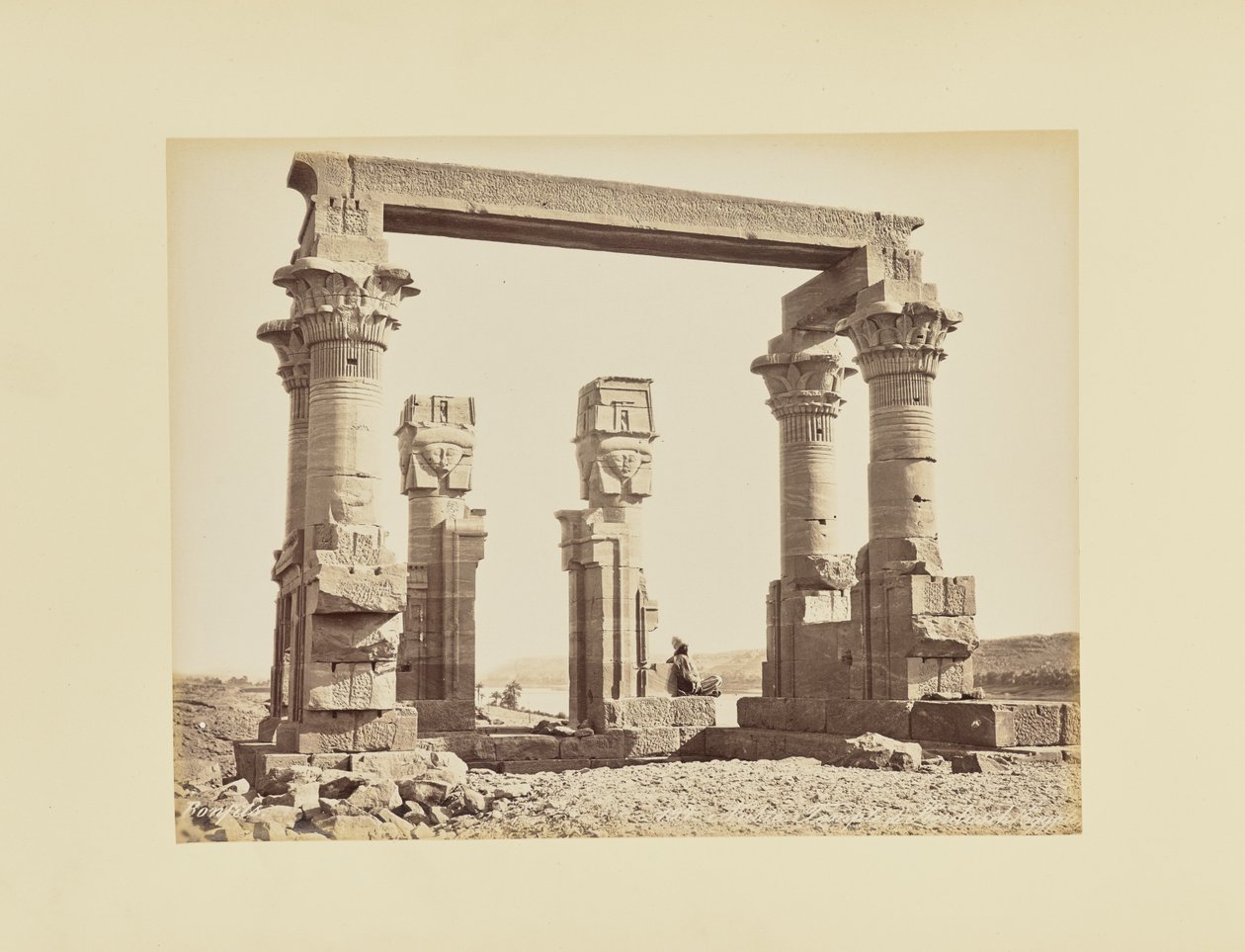 Nubia. Tempio di Kerdasêh, Egitto da Félix Bonfils