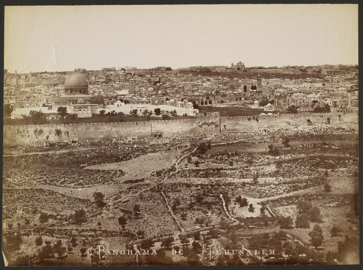Panorama di Gerusalemme da Félix Bonfils