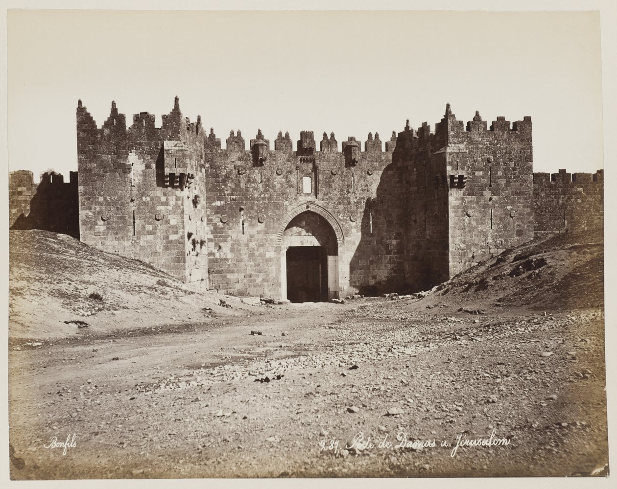Porta delle Perle di Gerusalemme n. 287 da Félix Bonfils