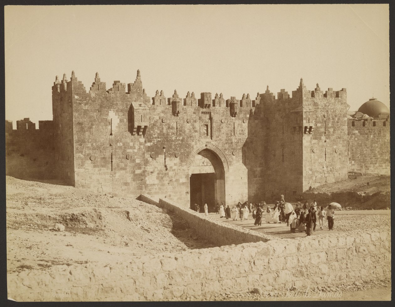 Porta di Damasco da Félix Bonfils