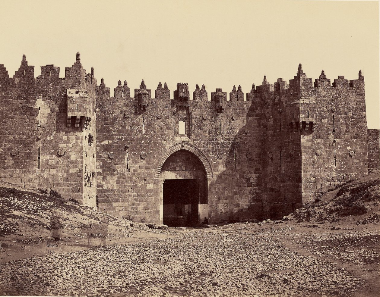 Porta delle Donne - Gerusalemme da Félix Bonfils