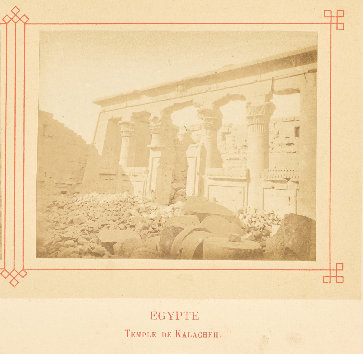 Tempio di Kalacheh. da Félix Bonfils