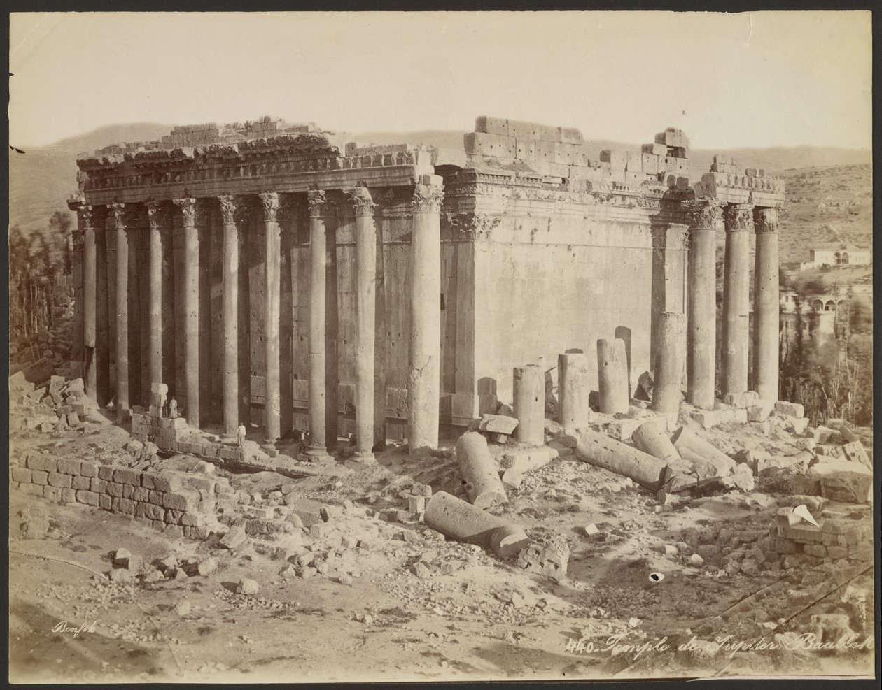 Tempio di Giove, Baalbek da Félix Bonfils