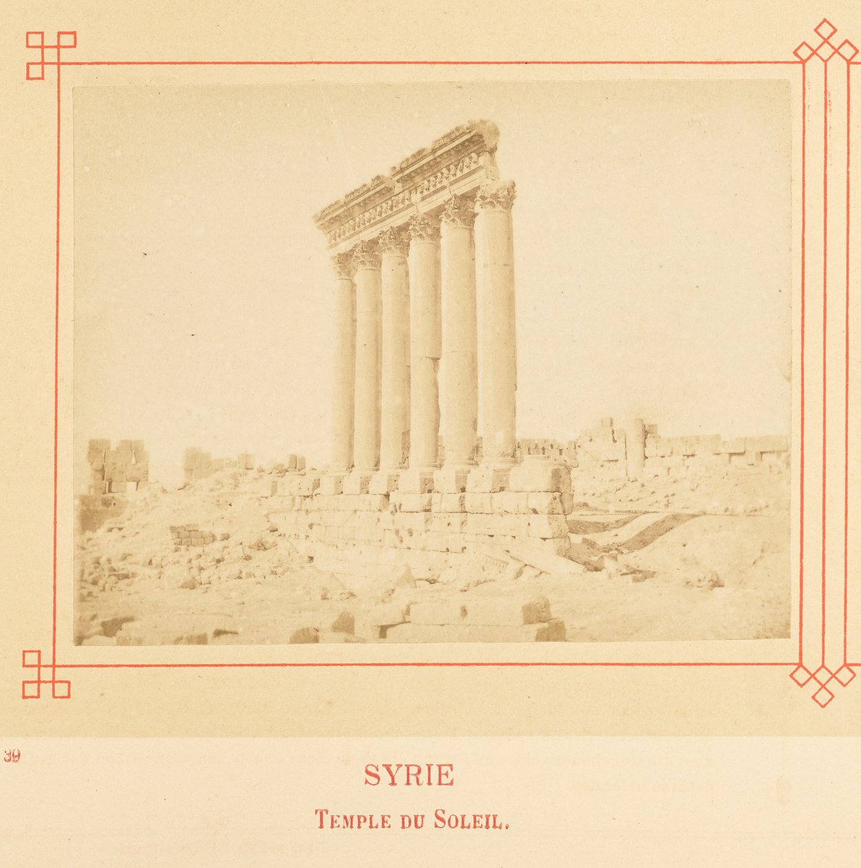 Tempio del Sole. da Félix Bonfils