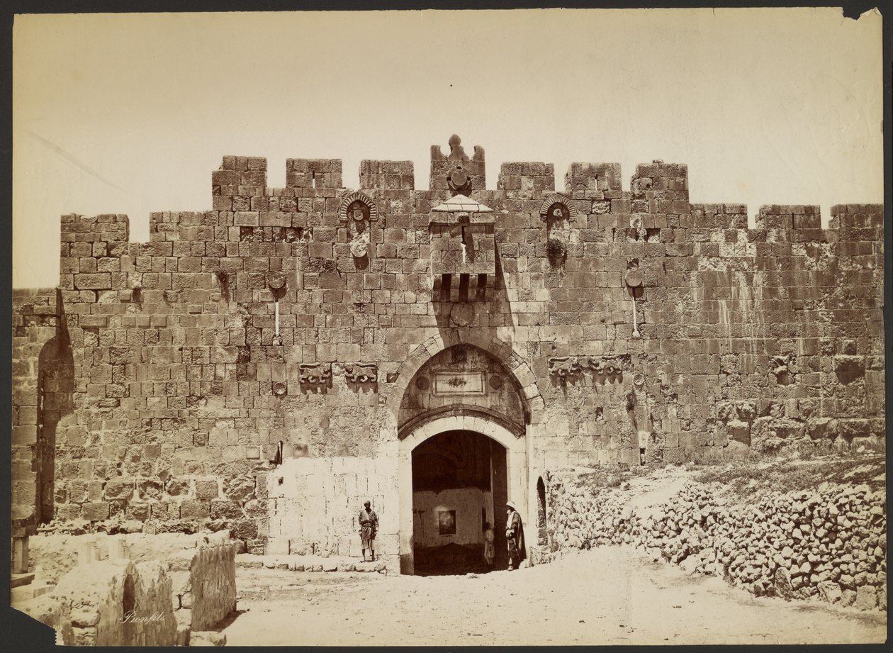 [La Porta dei Leoni, Gerusalemme] da Félix Bonfils