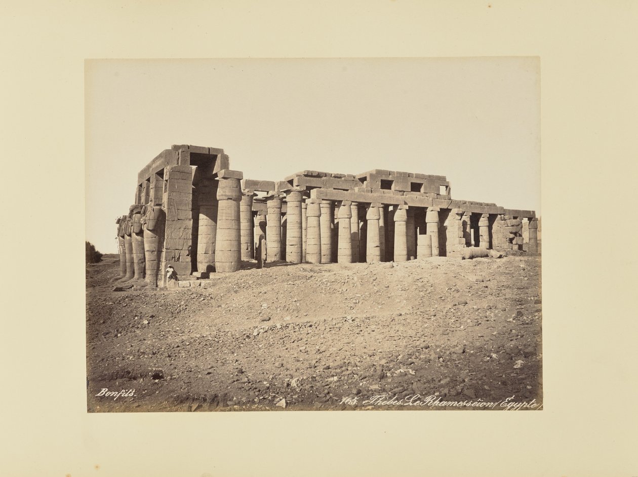 Tebe. Il Rhamesséion (Egitto) da Félix Bonfils