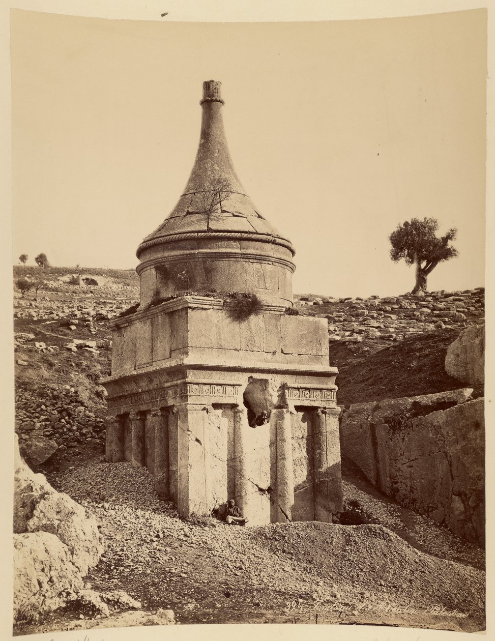 Tomba di Assalonne, Palestina da Félix Bonfils
