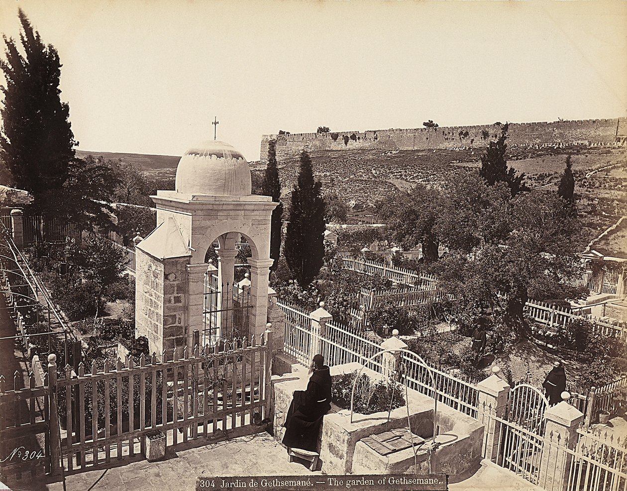 Veduta del giardino del Getsemani o dell