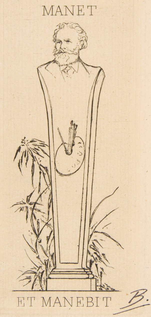 Ex-libris di Manet, 1875 da Felix Bracquemond