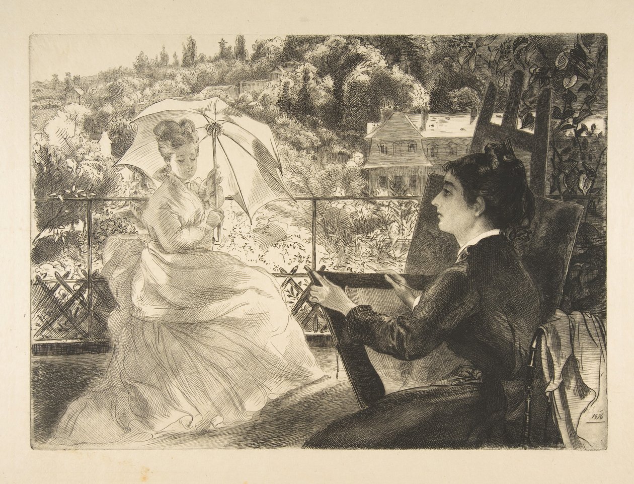 La Terrazza della Villa Brancas da Felix Bracquemond