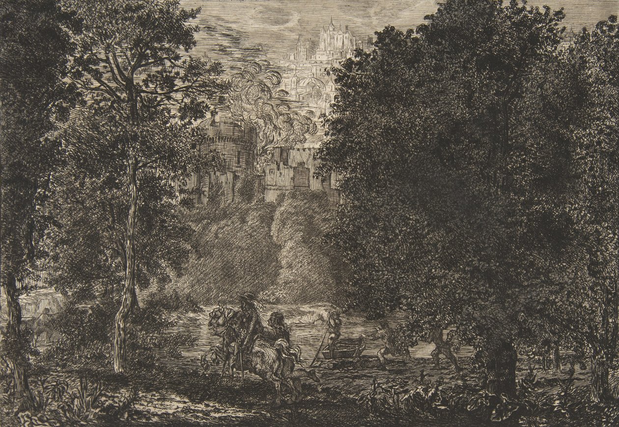 La fiamma è vicina al fuoco, circa 1853-5 da Felix Bracquemond