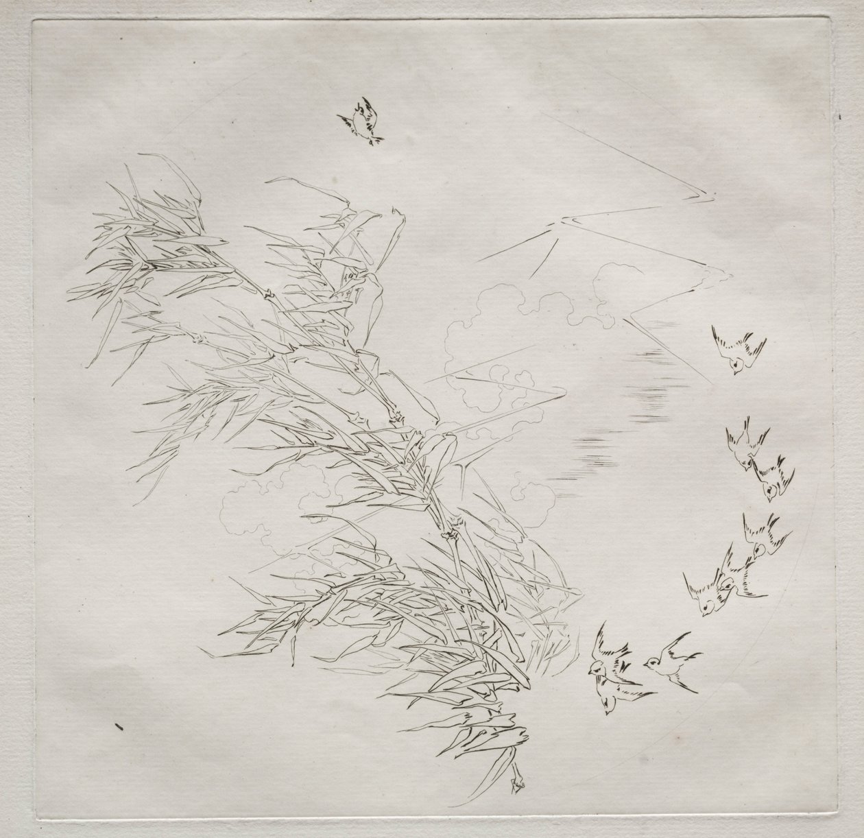 Servizio parigino Haviland: La Tempesta n. 8, 1875 da Felix Bracquemond